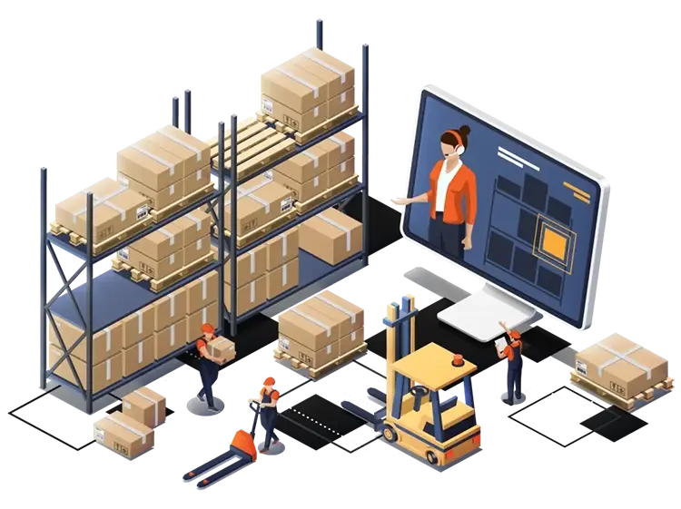 Fulfillment dla e-commerce wizualizacja magazynu